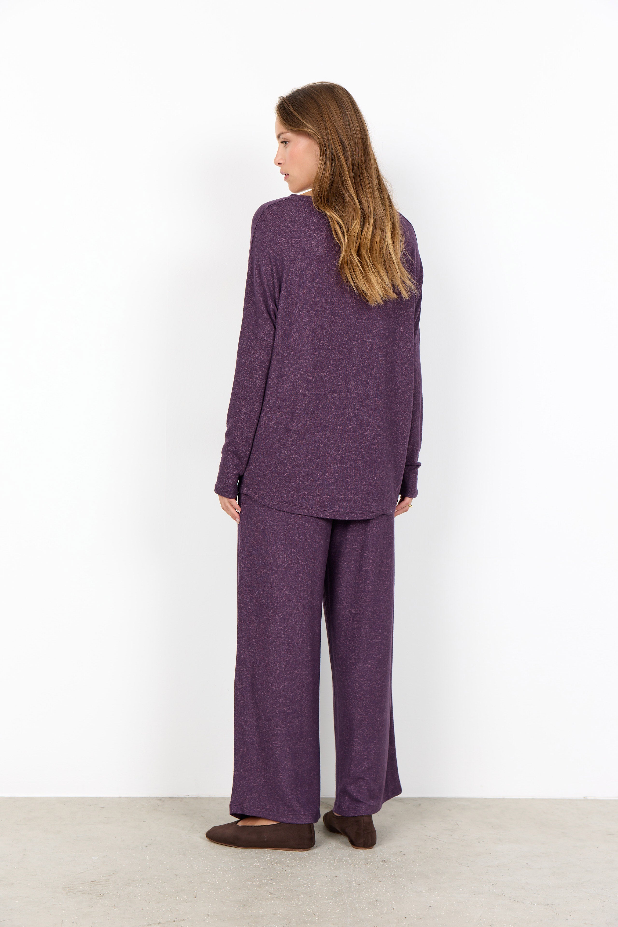 Soya Concept Biara Supersoft Jumper - Plum Perfect Melange