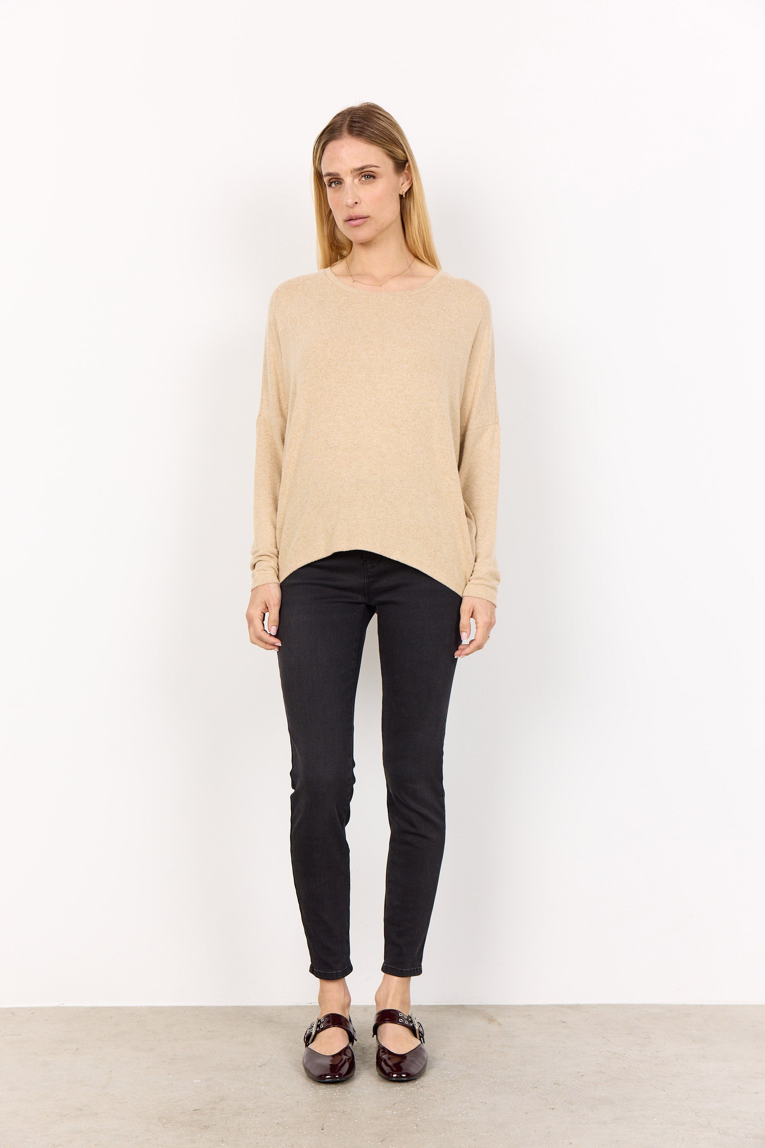 Soya Concept Biara Supersoft Jumper - Sand Melange