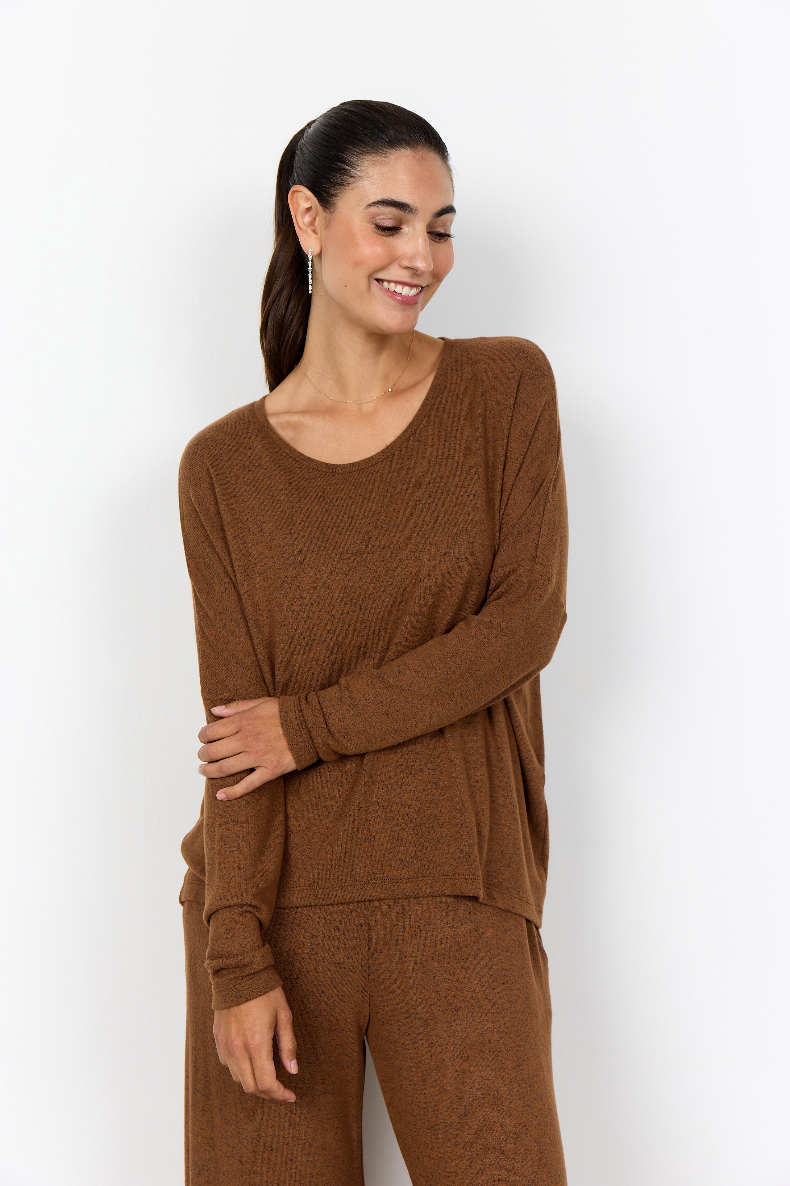 Soya Concept Biara Supersoft Jumper - Toffee Melange
