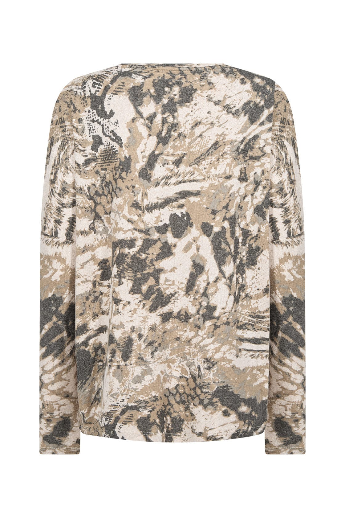 Soya Concept Biara Supersoft Patterned Jumper - Cream Melange Combi