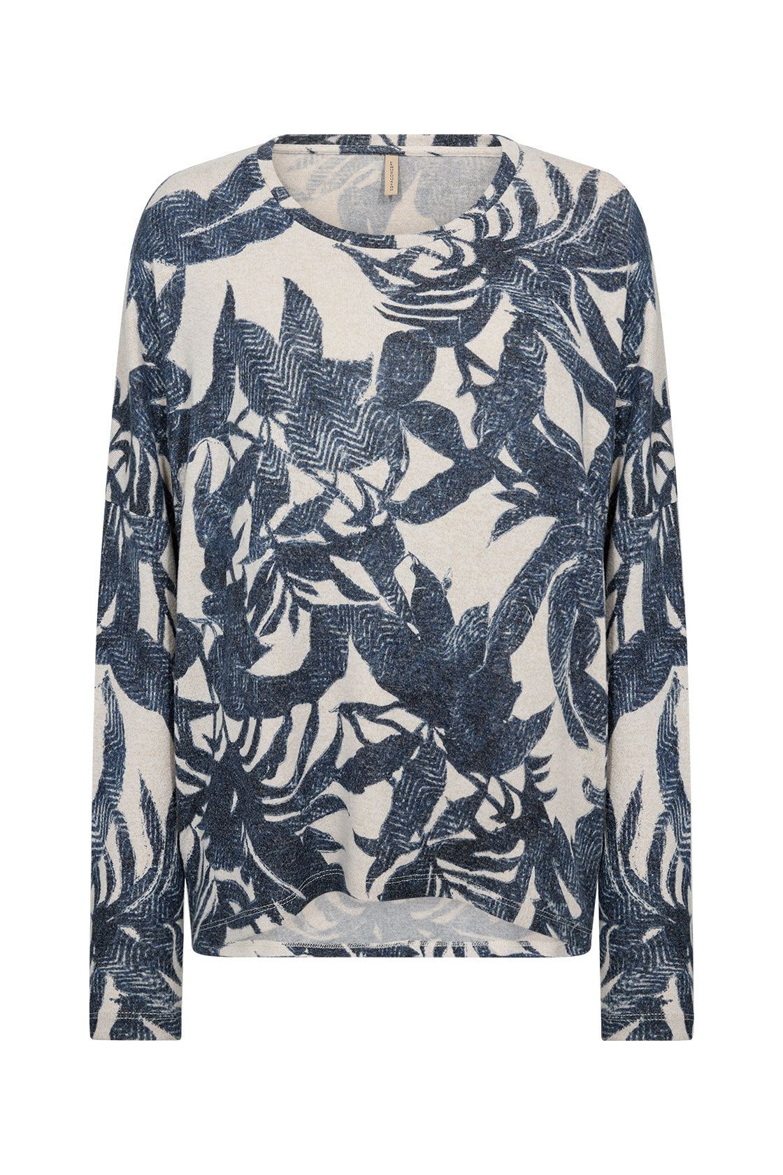 Soya Concept Biara Supersoft Patterned Jumper - Navy Melange Combi