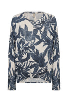 Soya Concept Biara Supersoft Patterned Jumper - Navy Melange Combi