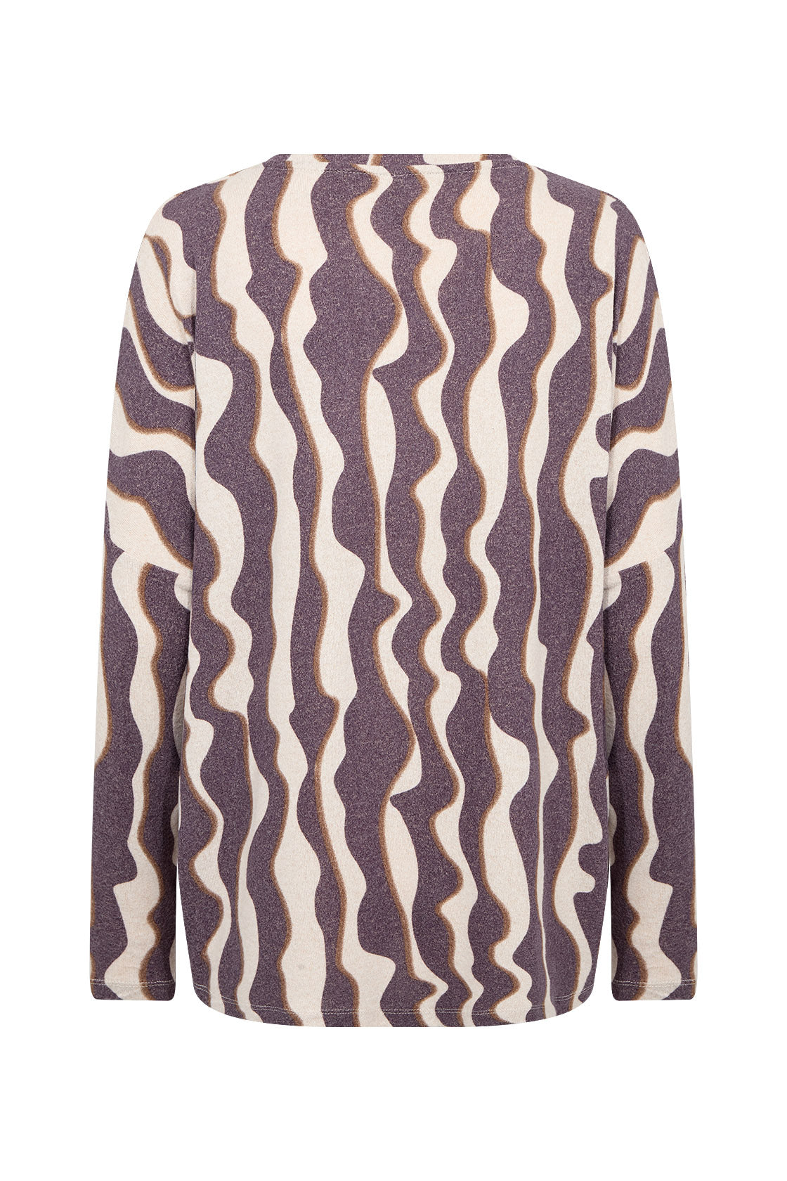 Soya Concept Biara Supersoft Patterned Jumper - Plum Perfect Melange