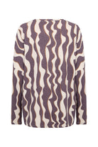 Soya Concept Biara Supersoft Patterned Jumper - Plum Perfect Melange