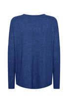 Soya Concept Biara Supersoft V-Neck Jumper - Estate Blue Melange
