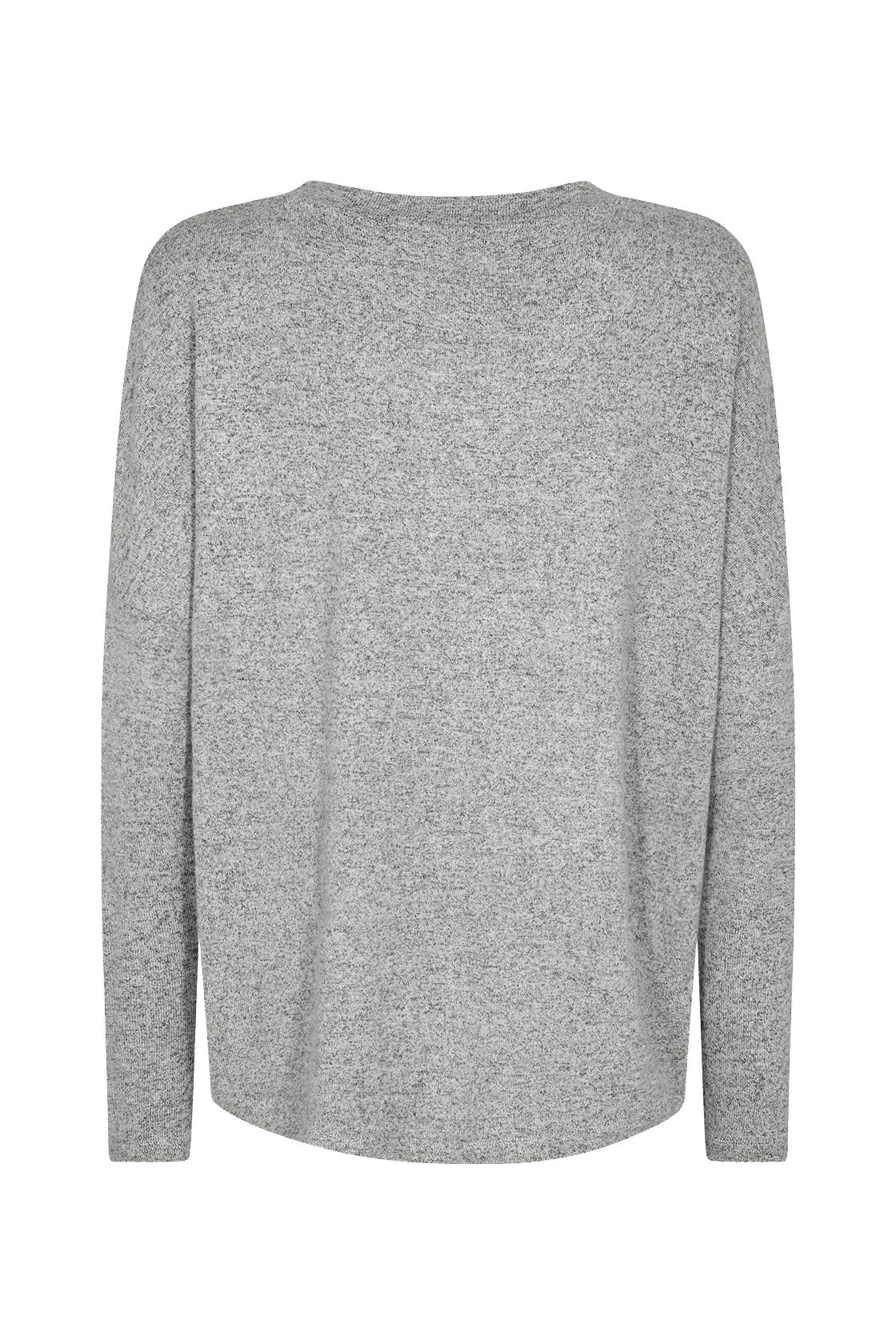 Soya Concept Biara Supersoft V-Neck Jumper - Light Grey Melange