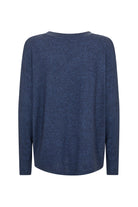 Soya Concept Biara Supersoft V-Neck Jumper - Navy Melange