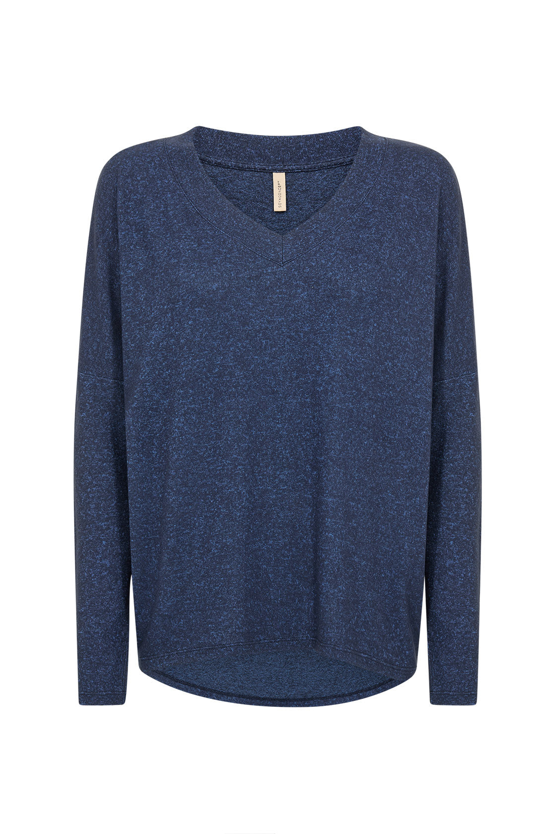 Soya Concept Biara Supersoft V-Neck Jumper - Navy Melange