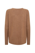 Soya Concept Biara Supersoft V-Neck Jumper - Toffee Melange
