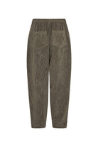 Soya Concept Bindi Cord Barrel-Leg Trousers - Forest Night