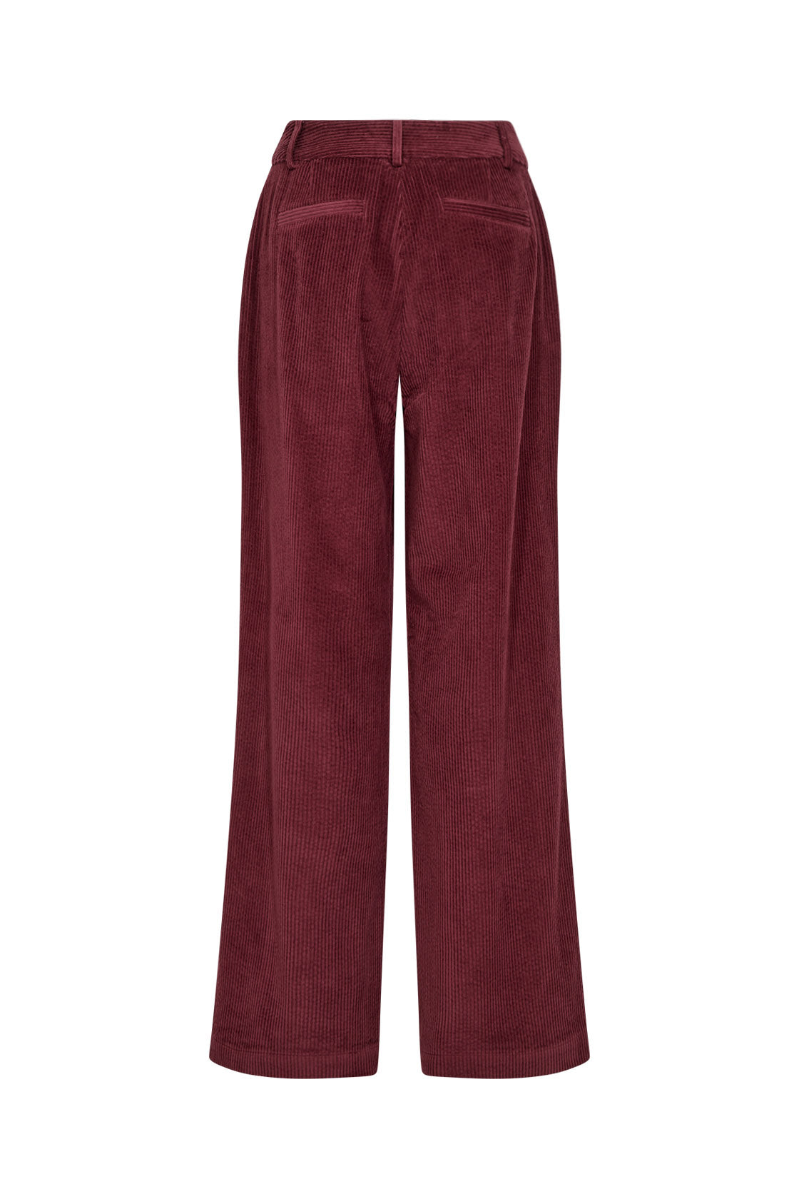 Soya Concept Bindi Corduroy Wide Leg Trousers - Dark Red