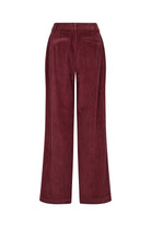 Soya Concept Bindi Corduroy Wide Leg Trousers - Dark Red
