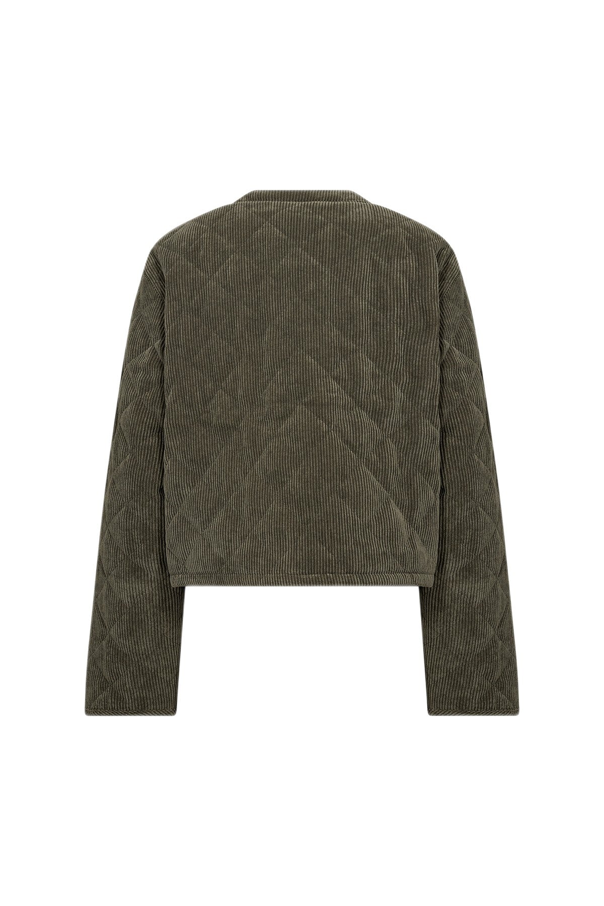 Soya Concept Bindi Quilted Cord Jacket - Forest Night