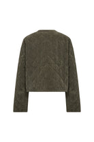 Soya Concept Bindi Quilted Cord Jacket - Forest Night