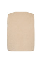 Soya Concept Bindi Sherpa Lined Cord Waistcoat - Sand