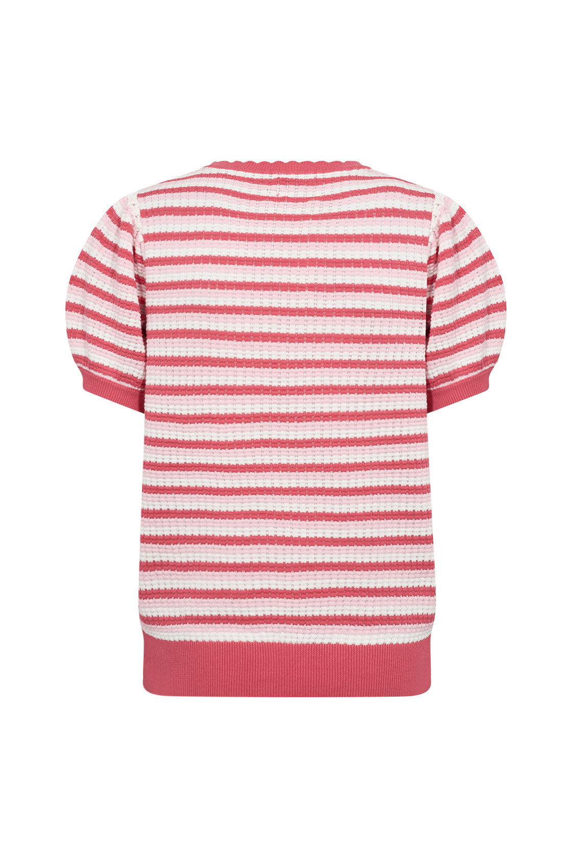 Soya Concept Camila Knitted Cotton T-Shirt - Rapture Rose Combi