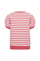 Soya Concept Camila Knitted Cotton T-Shirt - Rapture Rose Combi