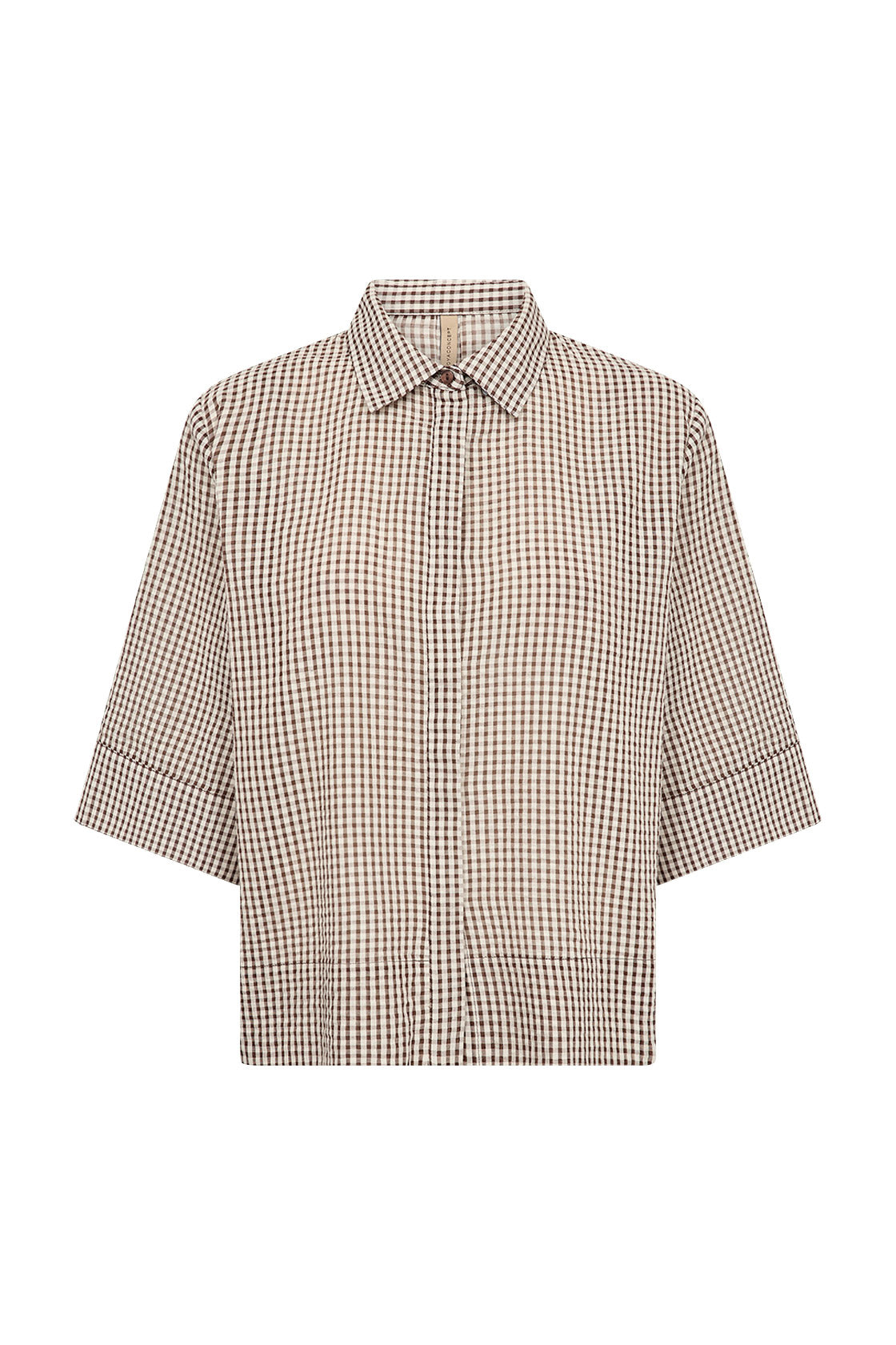 Soya Concept Canelita Gingham Shirt - Rocky Road Combi