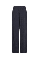 Soya Concept Cannie Stripped Elasticated Trousers - Navy Combi