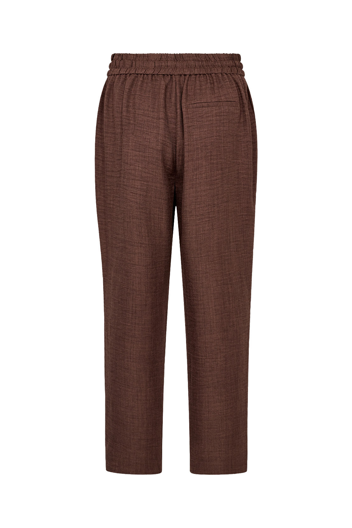 Soya Concept Charissa Cropped Stretch Waist Trousers - Rocky Road