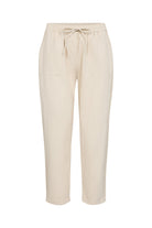 Soya Concept Cissie Cotton Cropped Trousers - Sand