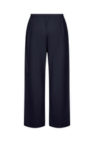 Soya Concept Cissie Cotton Wide Leg Trousers - Navy