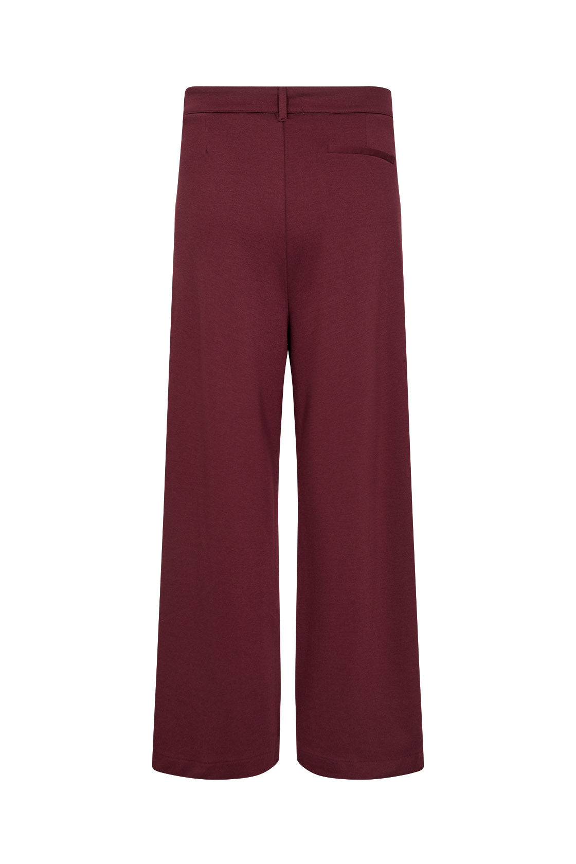 Soya Concept Daniela Jersey Wide Leg Trousers - Dark Red