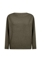 Soya Concept Dollie Knitted Rib Jumper - Grape Leaf Melange