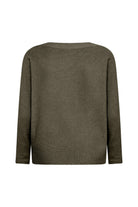 Soya Concept Dollie Knitted Rib Jumper - Grape Leaf Melange