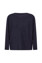 Soya Concept Dollie Knitted Rib Jumper - Navy