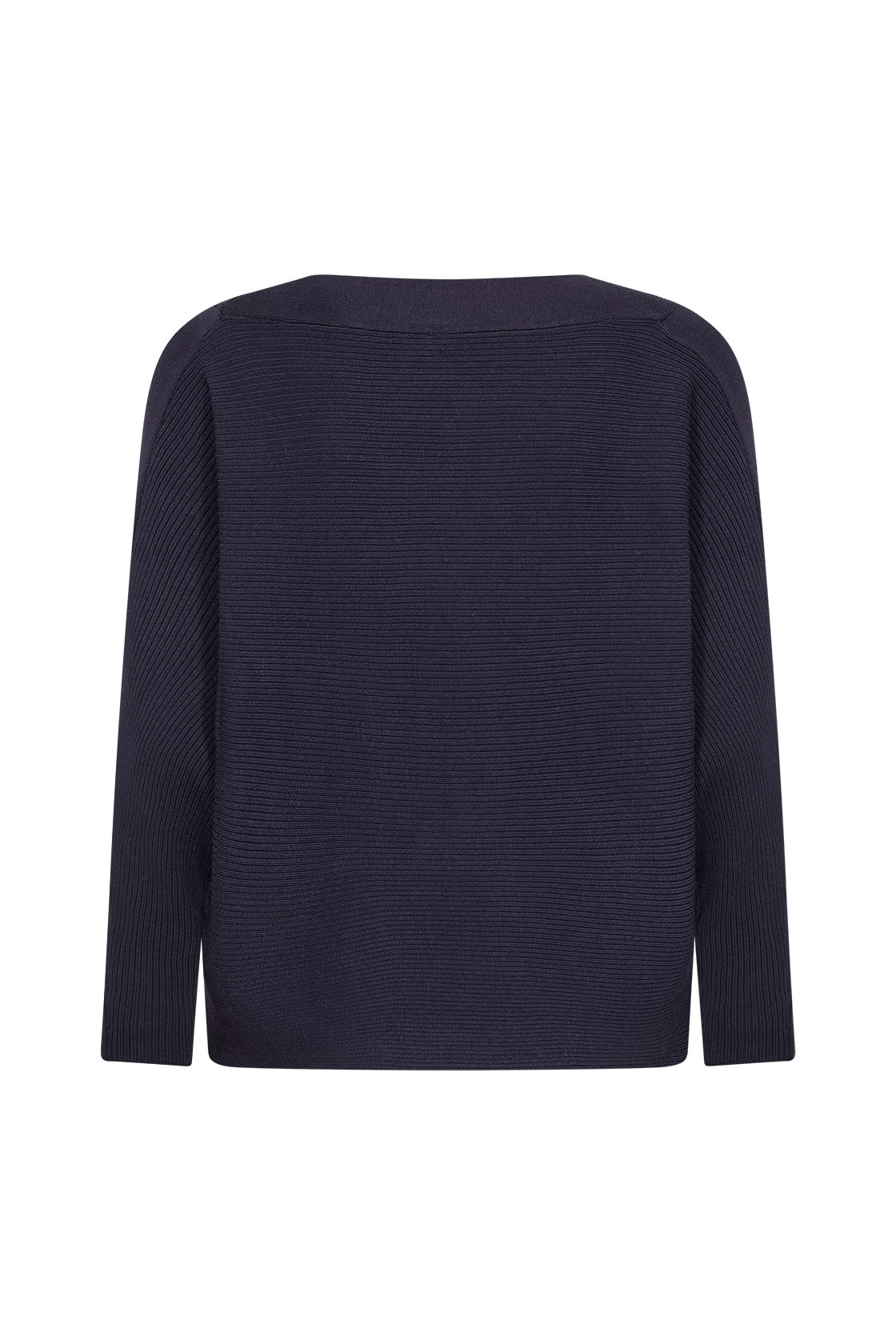 Soya Concept Dollie Knitted Rib Jumper - Navy