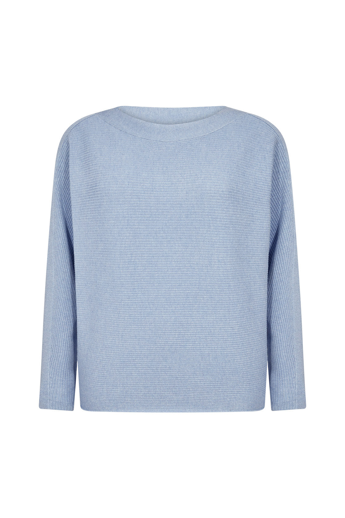 Soya Concept Dollie Knitted Rib Jumper - Windsurfer