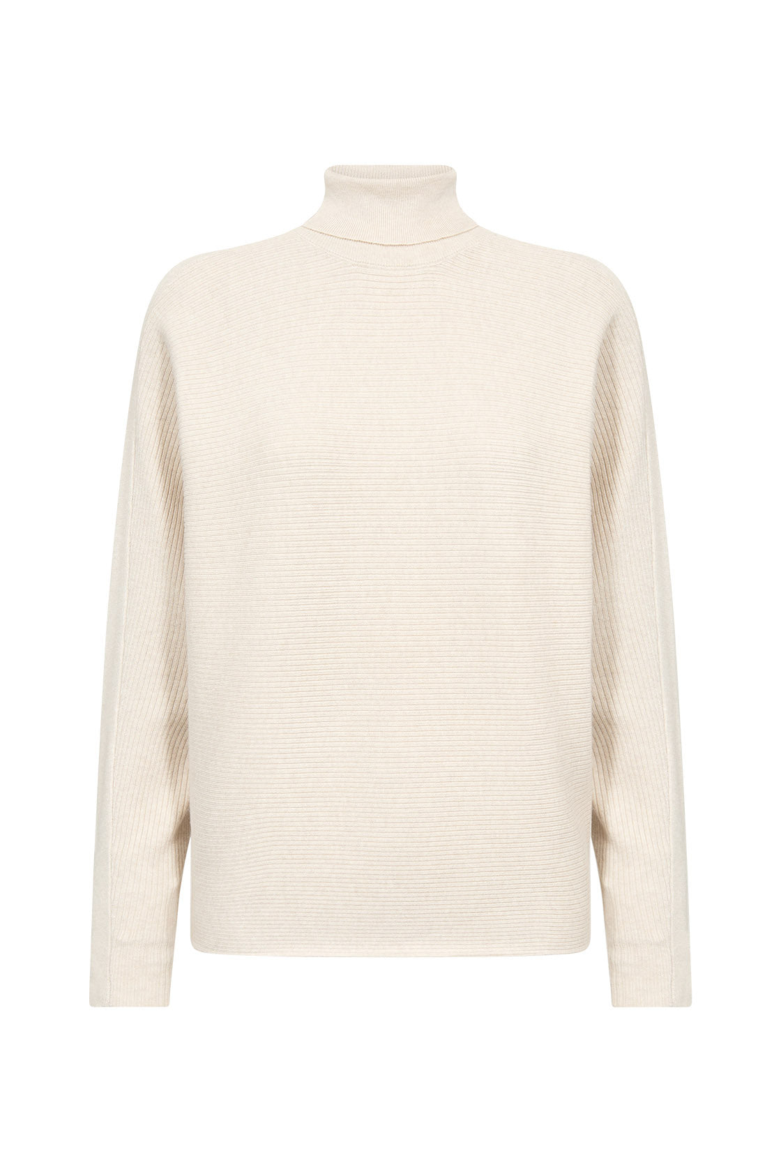 Soya Concept Dollie Roll Neck Jumper - Cream Melange