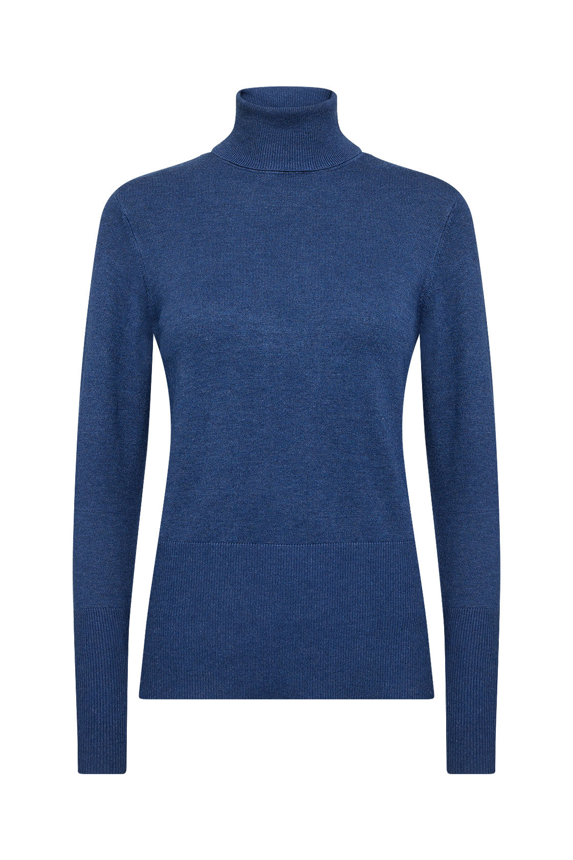 Soya Concept Dollie Roll Neck Jumper - Estate Blue Melange