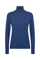 Soya Concept Dollie Roll Neck Jumper - Estate Blue Melange