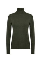 Soya Concept Dollie Roll Neck Jumper - Forest Night Melange