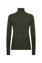 Soya Concept Dollie Roll Neck Jumper - Forest Night Melange
