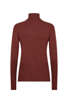 Soya Concept Dollie Roll Neck Jumper - Madder Brown Melange