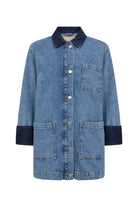 Soya Concept Dolores Denim Shacket - Medium Blue Denim