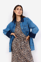 Soya Concept Dolores Denim Shacket - Medium Blue Denim