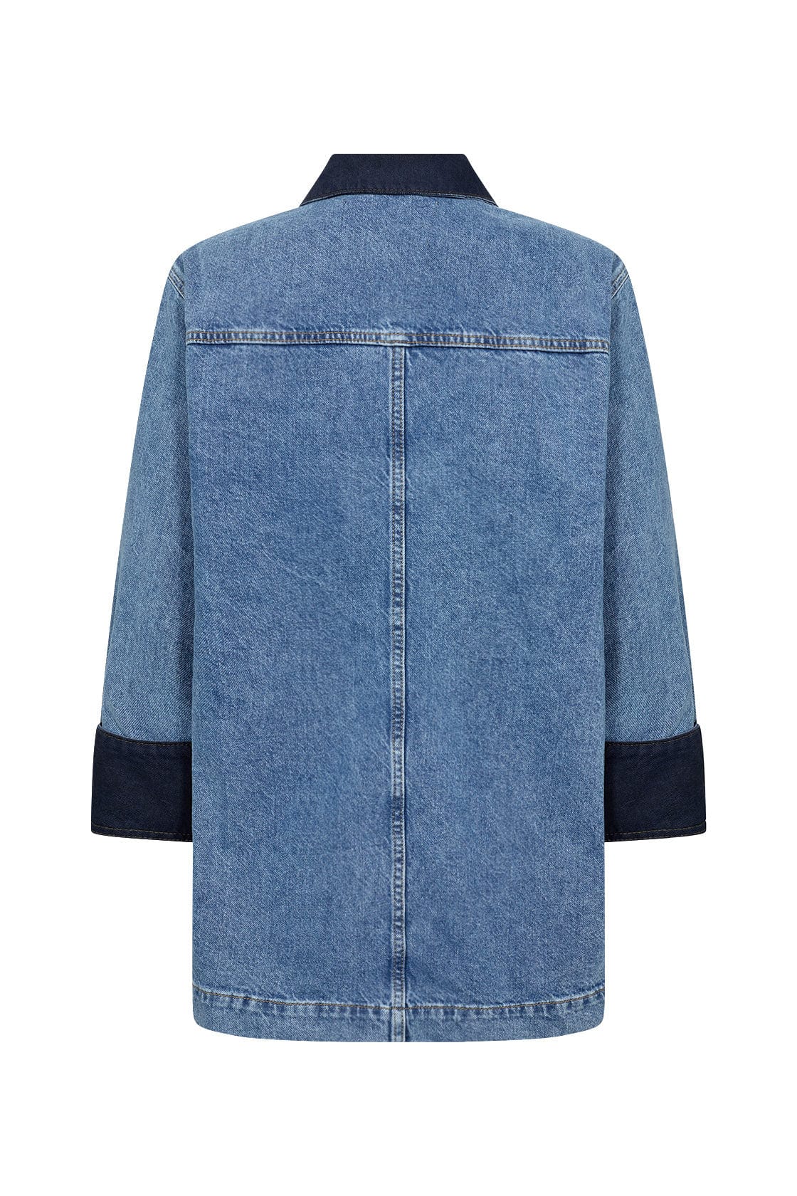 Soya Concept Dolores Denim Shacket - Medium Blue Denim