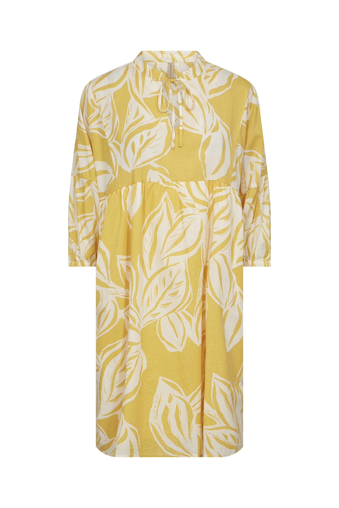 Soya Concept Elvine Printed Dress - Golden Yellow Combi