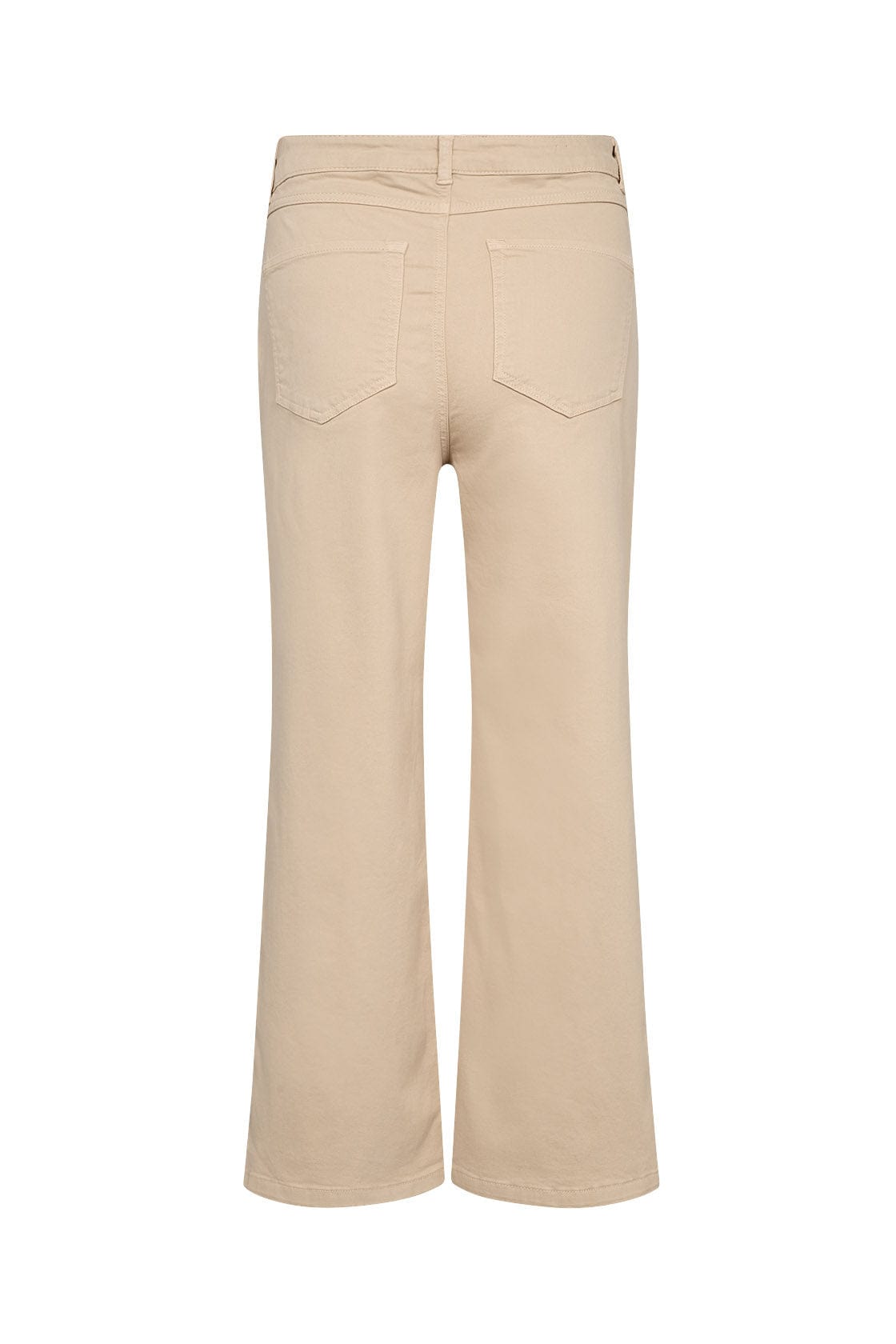 Soya Concept Erna Denim Flared Cropped Trousers - Sand