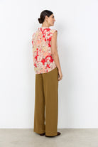Soya Concept Faldine Sleeveless Blouse - Bittersweet Combi