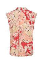Soya Concept Faldine Sleeveless Blouse - Bittersweet Combi