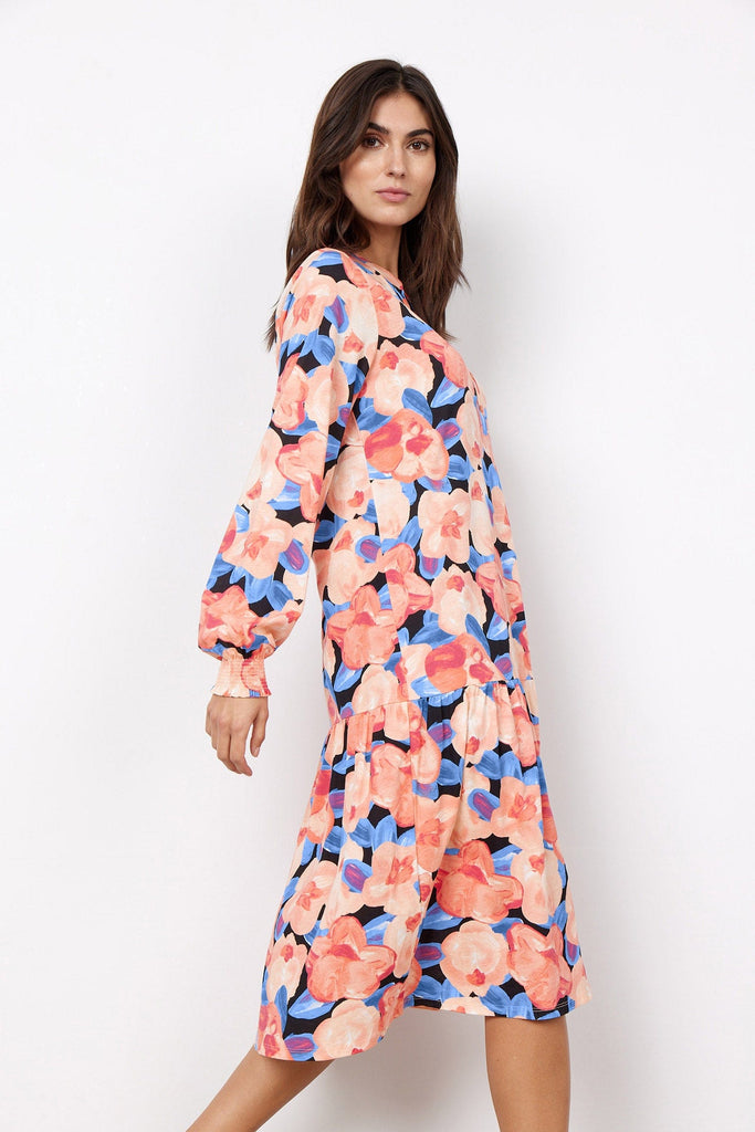 Soya Concept Felicity Dress - Coral Haze Combi