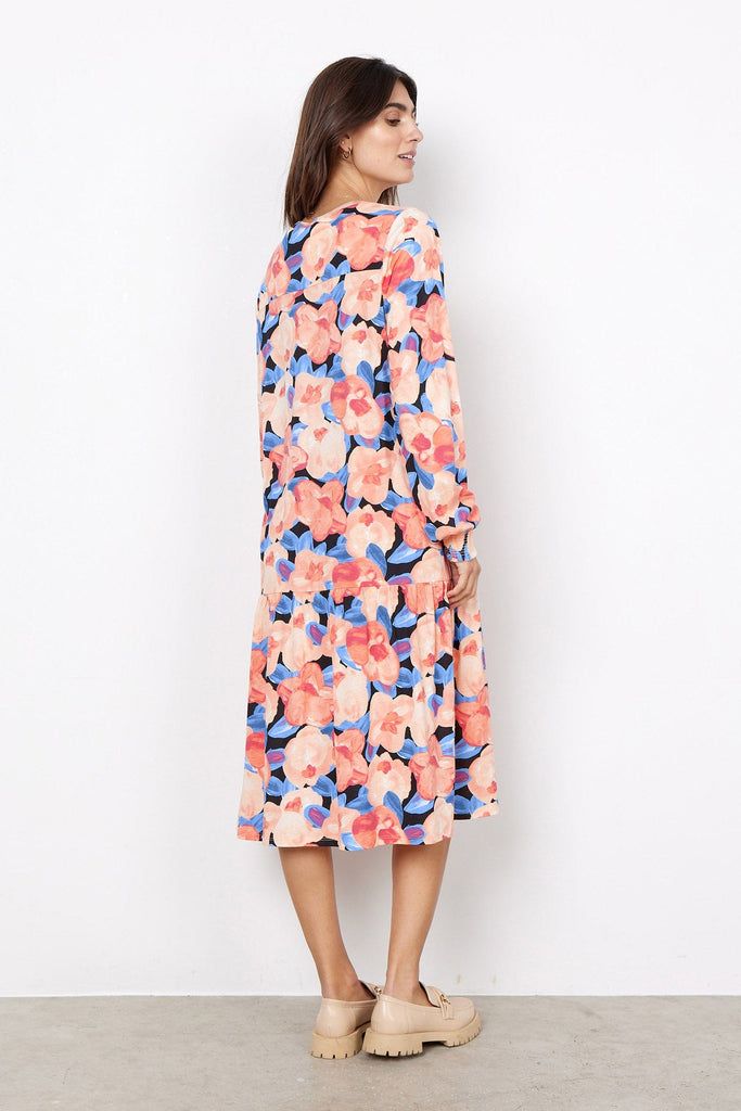 Soya Concept Felicity Dress - Coral Haze Combi