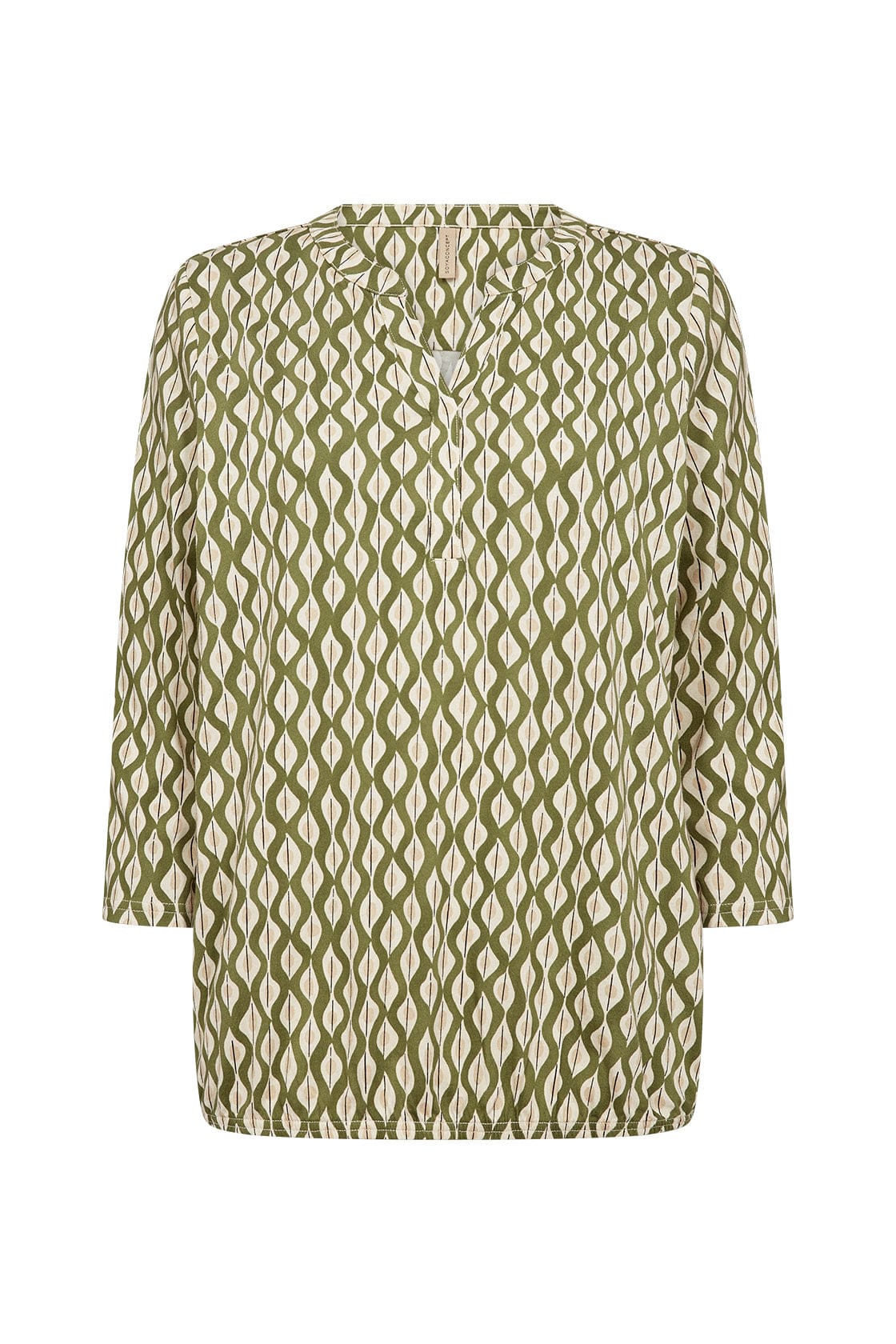 Soya Concept Felicity Printed Jersey Top - Calliste Green Combi