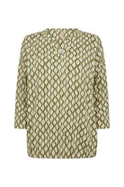 Soya Concept Felicity Printed Jersey Top - Calliste Green Combi
