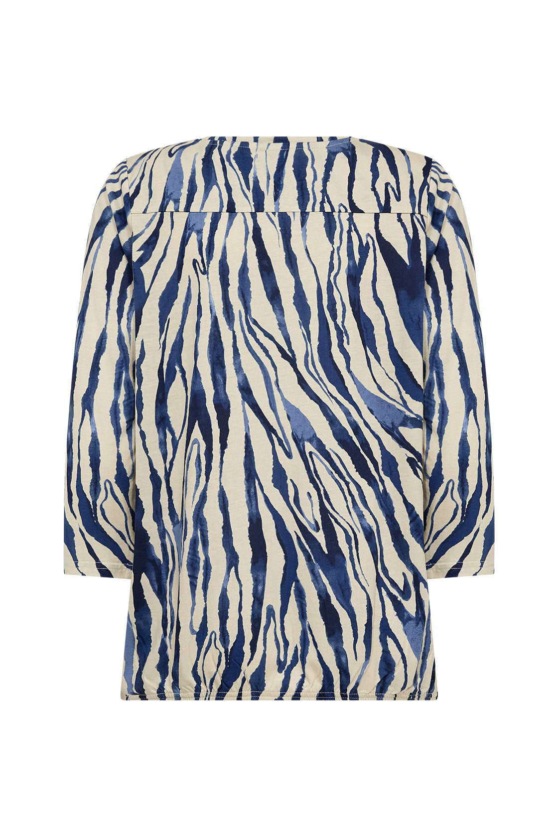 Soya Concept Felicity Printed Jersey Top - Estate Blue Combi